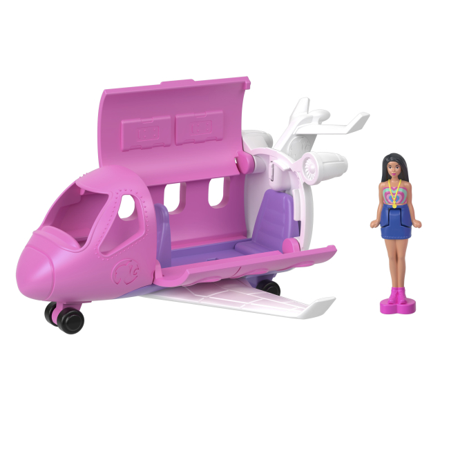 Транспорт і улюбленці - Ігровий набір Barbie Mini BarbieLand Літак (HYF38/2)