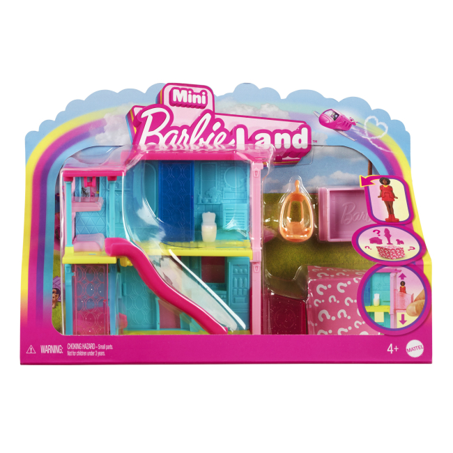 Мебель и домики - Набор-сюрприз Barbie Mini BarbieLand Минидомик голубой (HYF44/1)