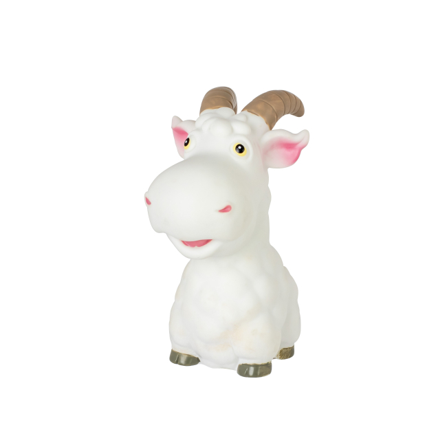 Іграшки для ванни - Іграшка для ванни Baby team Тварини ферми Козлик білий (8753_козлик білий)