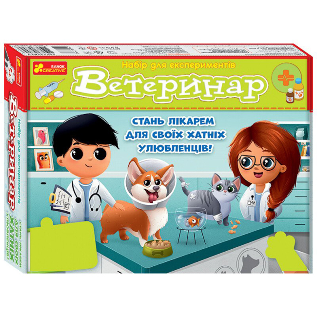 Научные игры, фокусы и опыты - Набор для опытов Ranok Creative Ветеринар (10114167У)