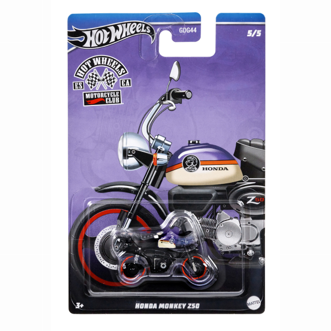 Автомоделі - Мотоцикл Hot Wheels Motorcycle club Honda Monkey 250 (HWR59/5)