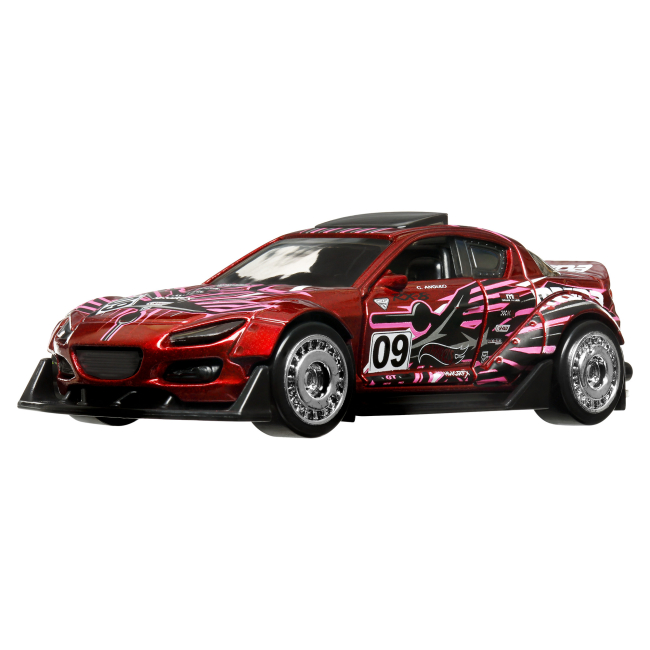 Автомоделі - Автомодель Hot Wheels Pull-back speeders 2004 Mazda RX8 custom (HPR70/HWH36)
