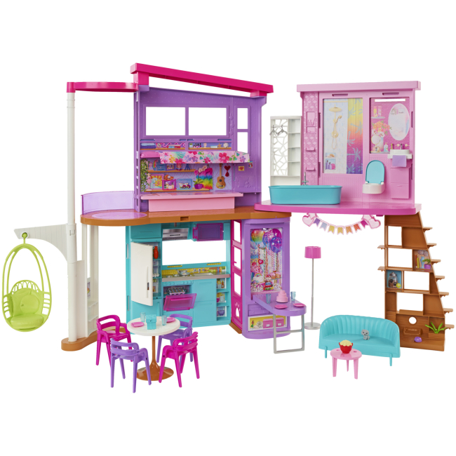 Меблі та будиночки - Ігровий набір Barbie Будинок Малібу (HCD50)
