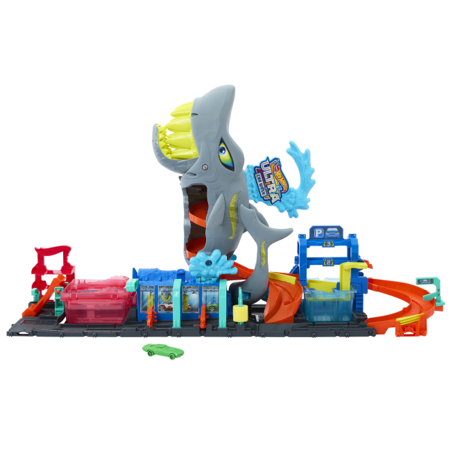 Автотреки - Игровой набор Hot Wheels City Автомойка Суперакула (HTN82)