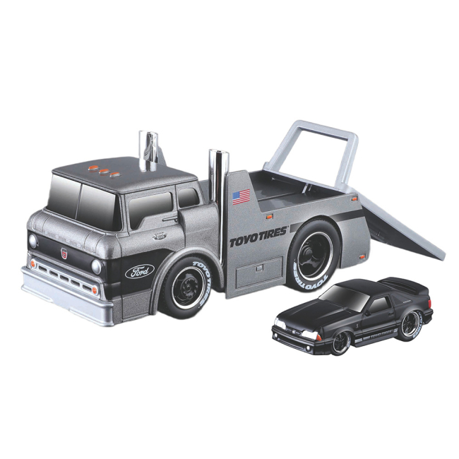 Транспорт і спецтехніка - Набір Maisto Muscle Machines 1966 Ford С600 Flatbed 1993 Ford Mustang SVT Cobra (11532/11556)