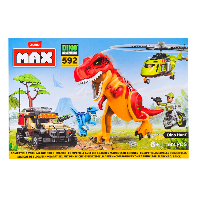 Конструкторы с уникальными деталями - Конструктор MAX Dino adventure 592 детали (83156)