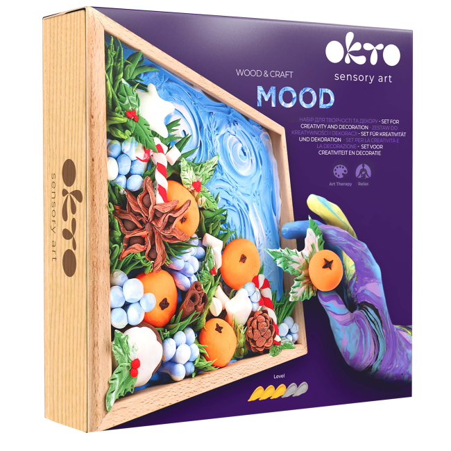 Наборы для лепки - Набор для творчества OKTO Wood and Craft Mood Радость (10016)