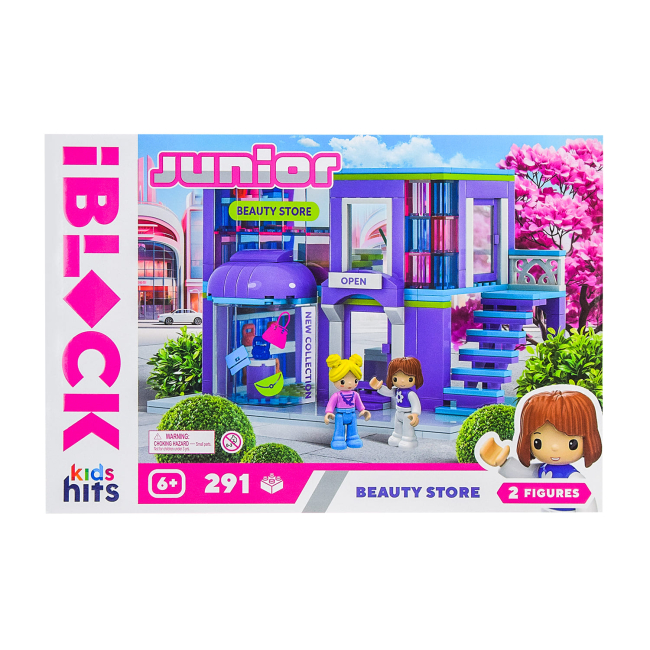 Конструкторы с уникальными деталями - Конструктор IBLOCK Junior Kids hits Beauty Store 291 деталь (KH08/013/2)