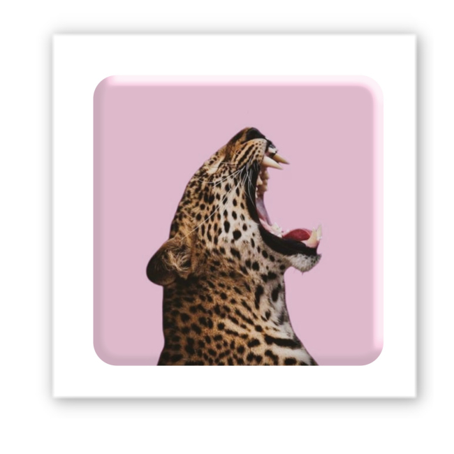 Наборы для творчества - 3D стикер Tattooshka Pink wild cat (SX-146)