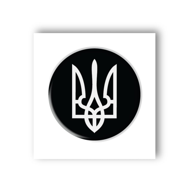 Набори для творчості - 3D стікер Tattooshka Герб чорно-білий (SX-82)