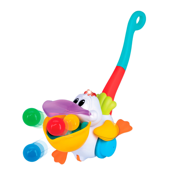 Развивающие игрушки - Игрушка-каталка Kiddi Smart Пеликан-Затейник (064642)