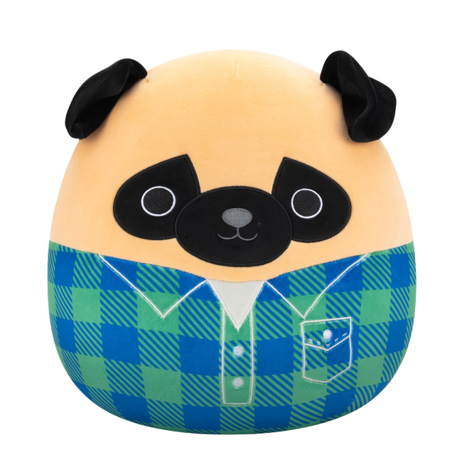 Подушки - Мягкая игрушка Squishmallows Мопс Принц 30 см (SQCR06622)