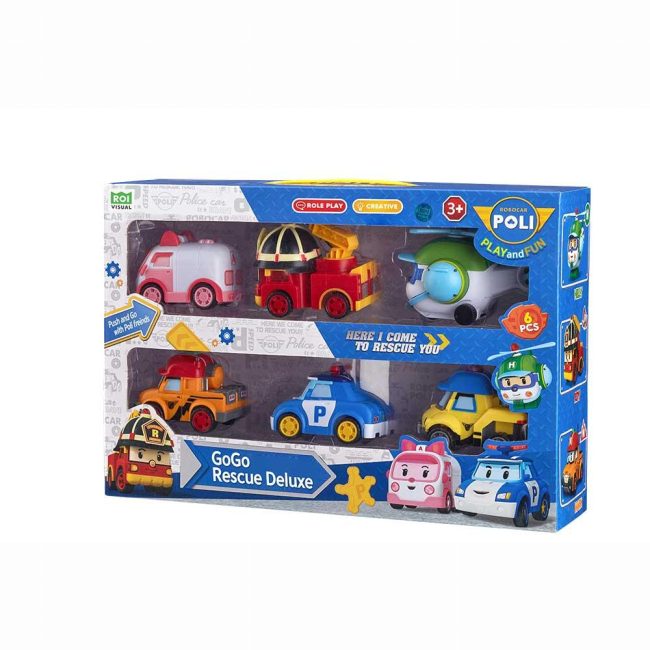 Трансформеры - Игровой набор Robocar Poli GoGo Спасители делюкс (ZR-914)