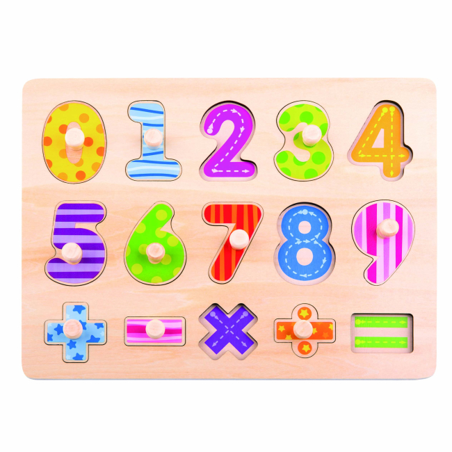 Обучающие игрушки - Развивающая игрушка Tookytoy Рамка с цифрами (TY851)