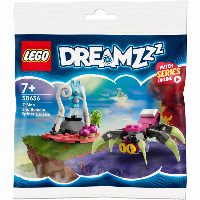 Конструкторы LEGO - Конструктор LEGO DREAMZzz Побег Z-Blob и Бунча от паука (30636)