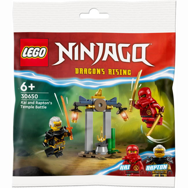 Конструкторы LEGO - Конструктор LEGO NINJAGO Битва за Храм Кая и Раптона (30650)