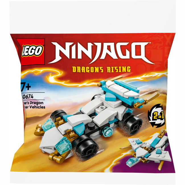 Конструкторы LEGO - Конструктор LEGO NINJAGO Суперсильные транспортные средства дракона Зейна (30674)
