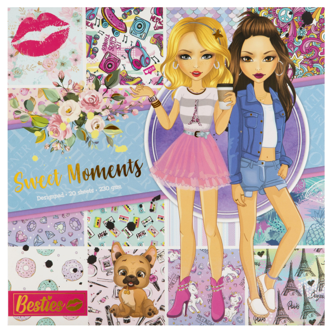 Наборы для творчества - Блокнот для дизайна Besties Sweet Moments (961033)