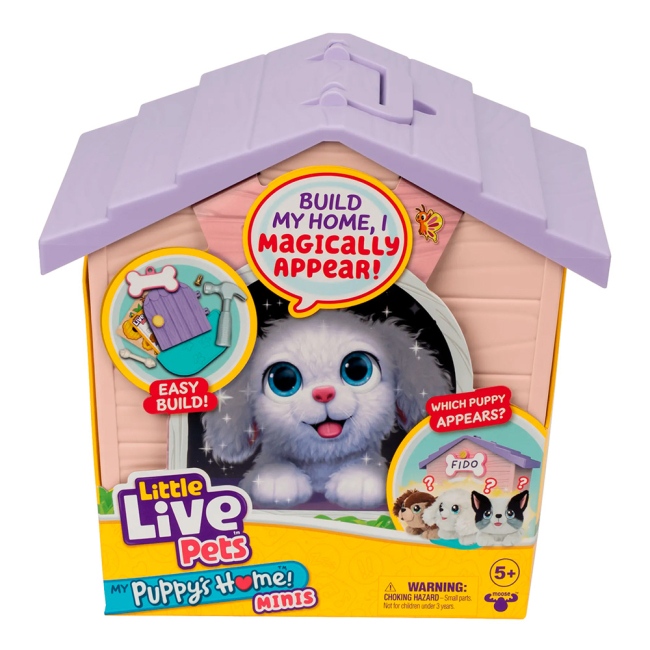 Мягкие животные - Игровой набор Little Live Pets Дом с сюрпризом мини розовый (26617)