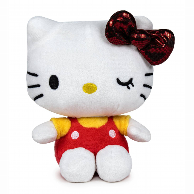 Персонажи мультфильмов - Мягкая игрушка Hello Kitty Хелло Китти Юбилейная 50 Красный бантик 16 см (760023868/2)