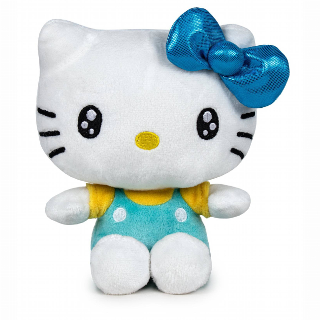 Персонажи мультфильмов - Мягкая игрушка Hello Kitty Хелло Китти Юбилейная 50 Голубой бантик 32 см (760023890/2)