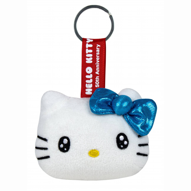 Брелоки - Брелок Hello Kitty Хелло Китти Юбилейная 50 Голубой бантик 7 см (760023891/4)
