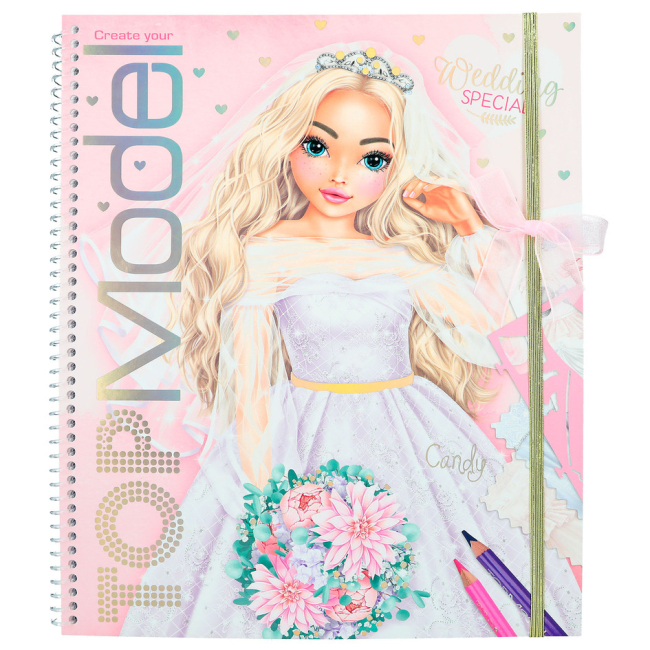 Товары для рисования - Книга для раскрашивания Top Model Свадьба (0412393)