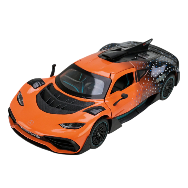 Автомодели - Автомодель Автопром Mercedes оранжевая (AP7705/3)