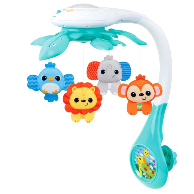 Підвіски, мобілі - Музичний мобіль WinFun Jungle pals із проектором (240101-NL)
