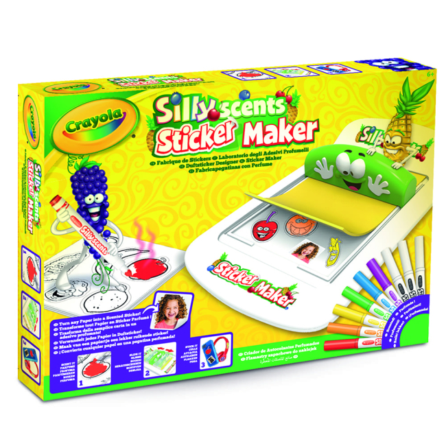 Товари для малювання - Набір для творчості Crayola Silly Scents Створення ароматних стікерів (74-7261)