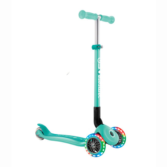 Самокати - Самокат Globber Primo foldable lights м'ятний (432-206-3)