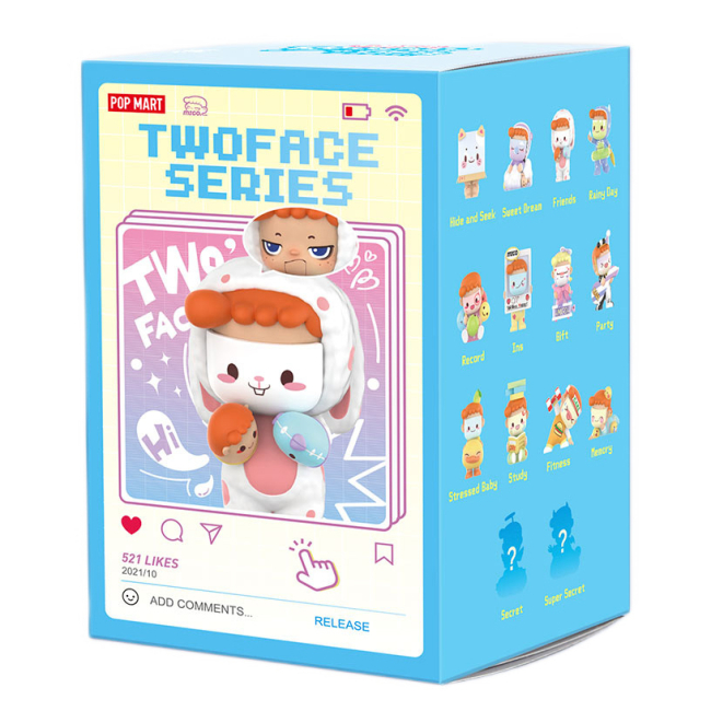 Фигурки персонажей - Коллекционная фигурка-сюрприз Pop Mart Twoface Migo (MGTF-01)