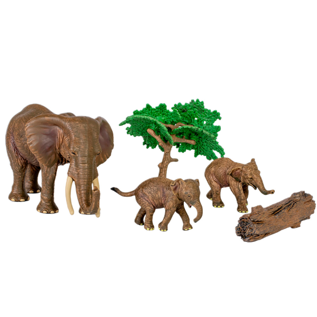 Фигурки животных - Набор фигурок Kids Team Сафари Семейство слонов (Q9899-C18/1)
