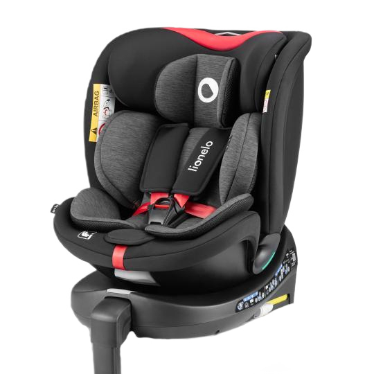 Автокрісла й аксесуари - Автокрісло Lionelo Navy i-Size black red (LO-NAVY I-SIZE BLACK RED) (5903771719750)
