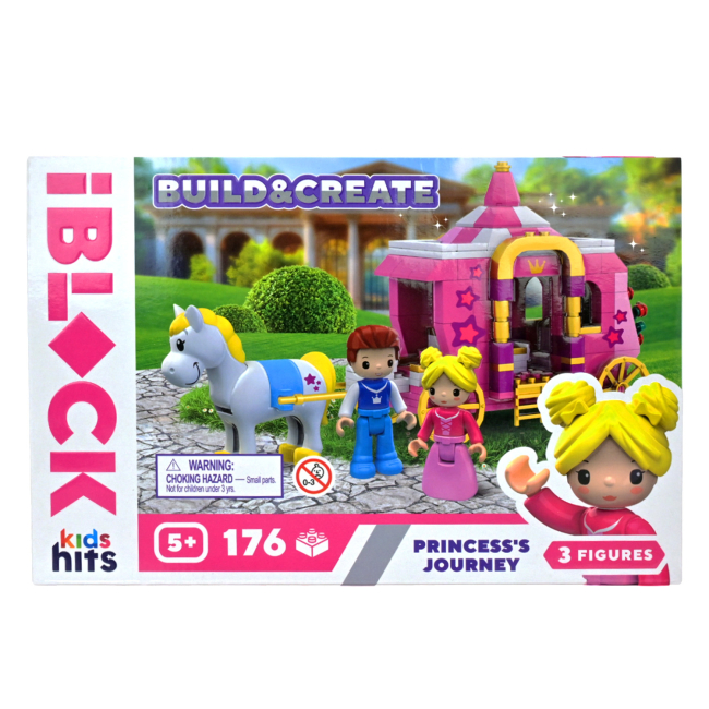 Конструкторы с уникальными деталями - Конструктор IBLOCK Build & create Princess's journey 176 деталей (KH08/007/3)