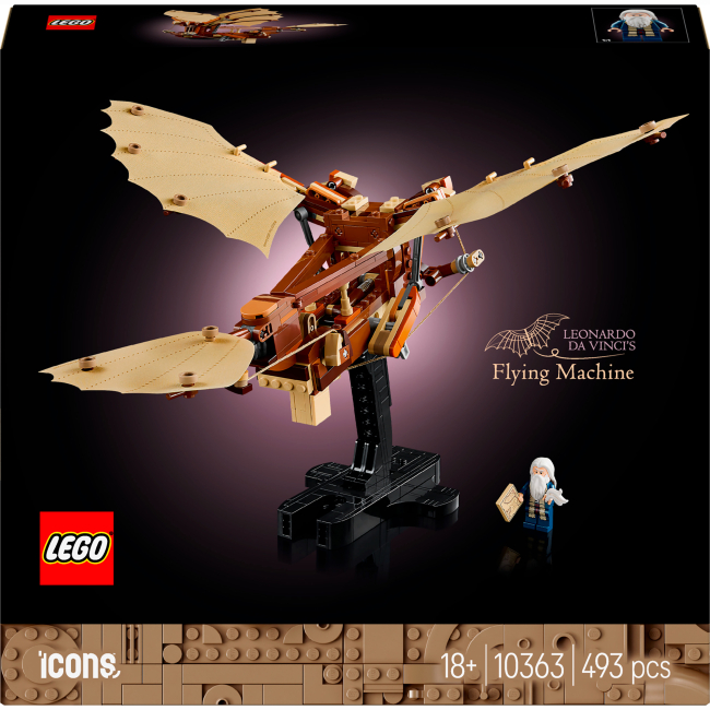 Конструктори LEGO - Конструктор LEGO Icons Літальний апарат Леонардо да Вінчі (10363)