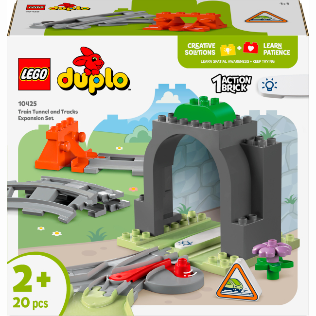 Конструктори LEGO - Конструктор LEGO DUPLO Додатковий набір. Залізничний тунель і колії (10425)