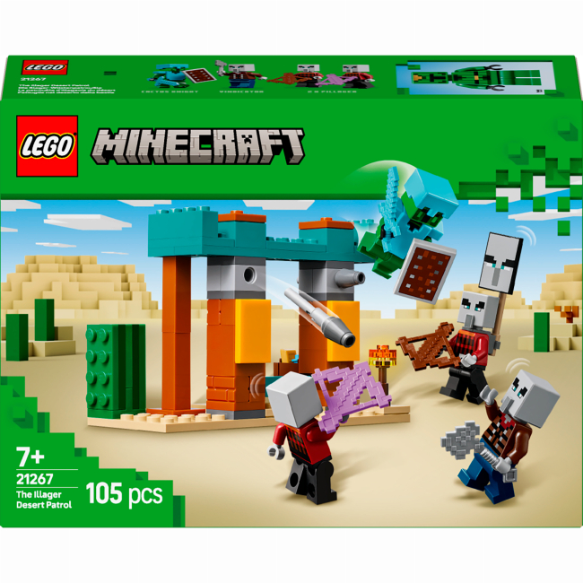 Конструктори LEGO - Конструктор LEGO Minecraft Пустельний патруль розбійника (21267)