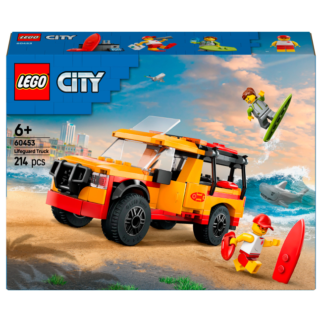 Конструкторы LEGO - Конструктор LEGO City Пляжный спасательный грузовик (60453)