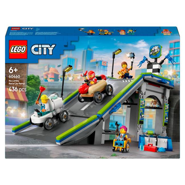 Конструкторы LEGO - Конструктор LEGO City Никаких ограничений: Автодром для гоночных автомобилей (60460)