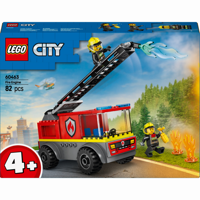 Конструкторы LEGO - Конструктор LEGO City Пожарная машина с лестницей (60463)