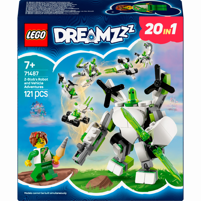Конструктори LEGO - Конструктор LEGO DREAMZzz Робот Зет-Блоб та гоночні пригоди (71487)