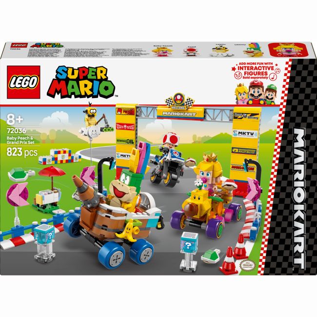 Конструктори LEGO - Конструктор LEGO Super Mario Mario Kart – Baby Peach & Grand Prix. Набір (72036)