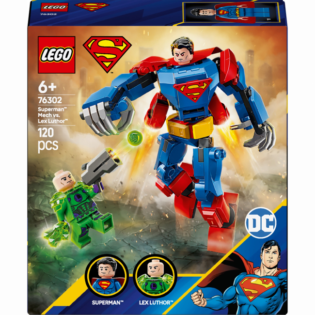 Конструкторы LEGO - Конструктор LEGO DC Super Heroes Супермен-робот против Лекса Лютора (76302)