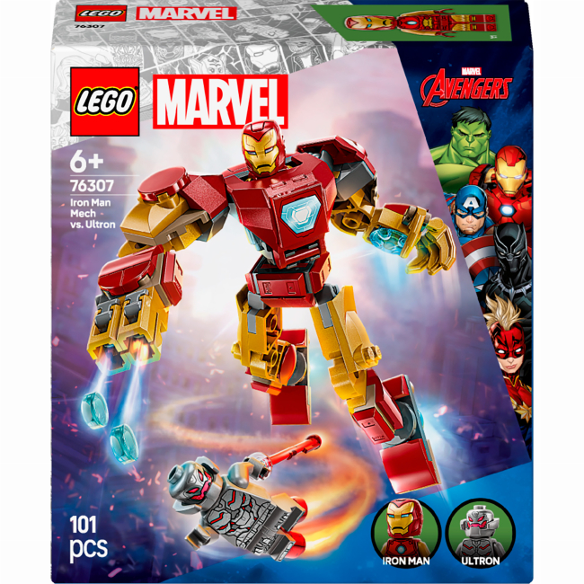 Конструкторы LEGO - Конструктор LEGO Marvel Робот Железного Человека против Альтрона (76307)
