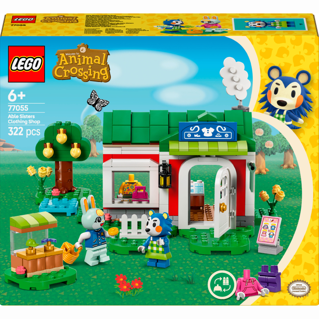 Конструкторы LEGO - Конструктор LEGO Animal Crossing Магазин одежды, принадлежащий Able Sisters (77055)