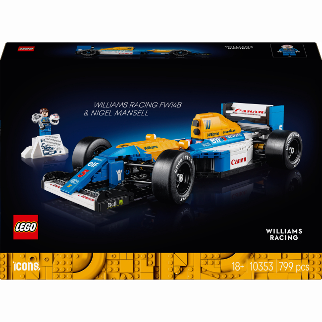 Конструкторы LEGO - Конструктор LEGO Icons Williams Racing FW14B и Найджел Мэнселл (10353)