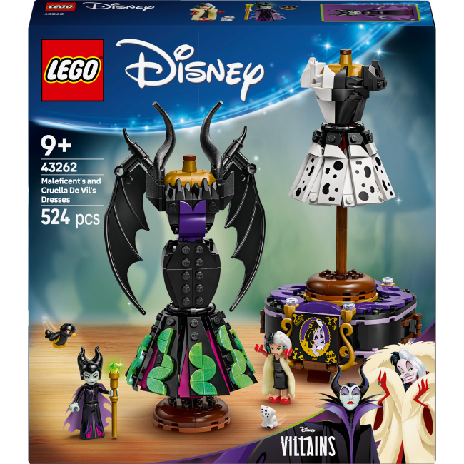Конструкторы LEGO - Конструктор LEGO Disney Платья Малефисенты и ​Круэллы де Виль (43262)