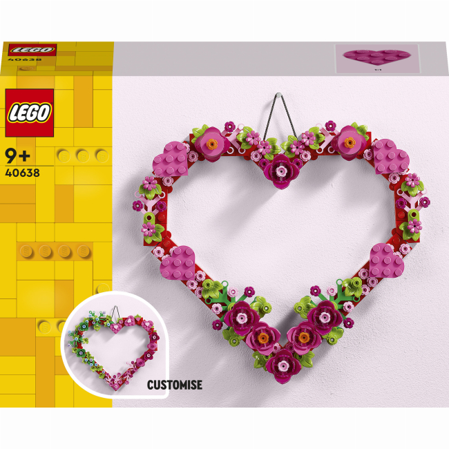Конструктори LEGO - Конструктор LEGO Iconic Візерунок у вигляді серця (40638)