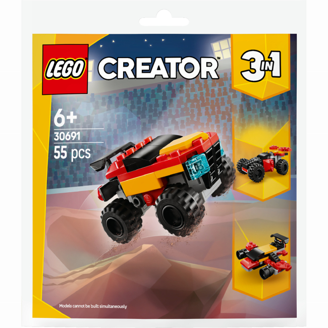 Конструкторы LEGO - Конструктор LEGO Creator Маленький трансформер: монстр-трак (30691)